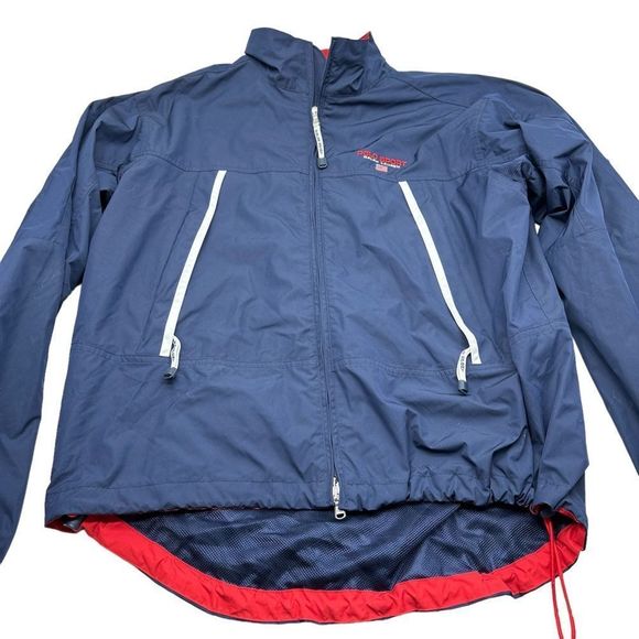 Ralph Lauren Jacket Mens Large Polo Sport Full Zip Windbreaker Golf Track Coat